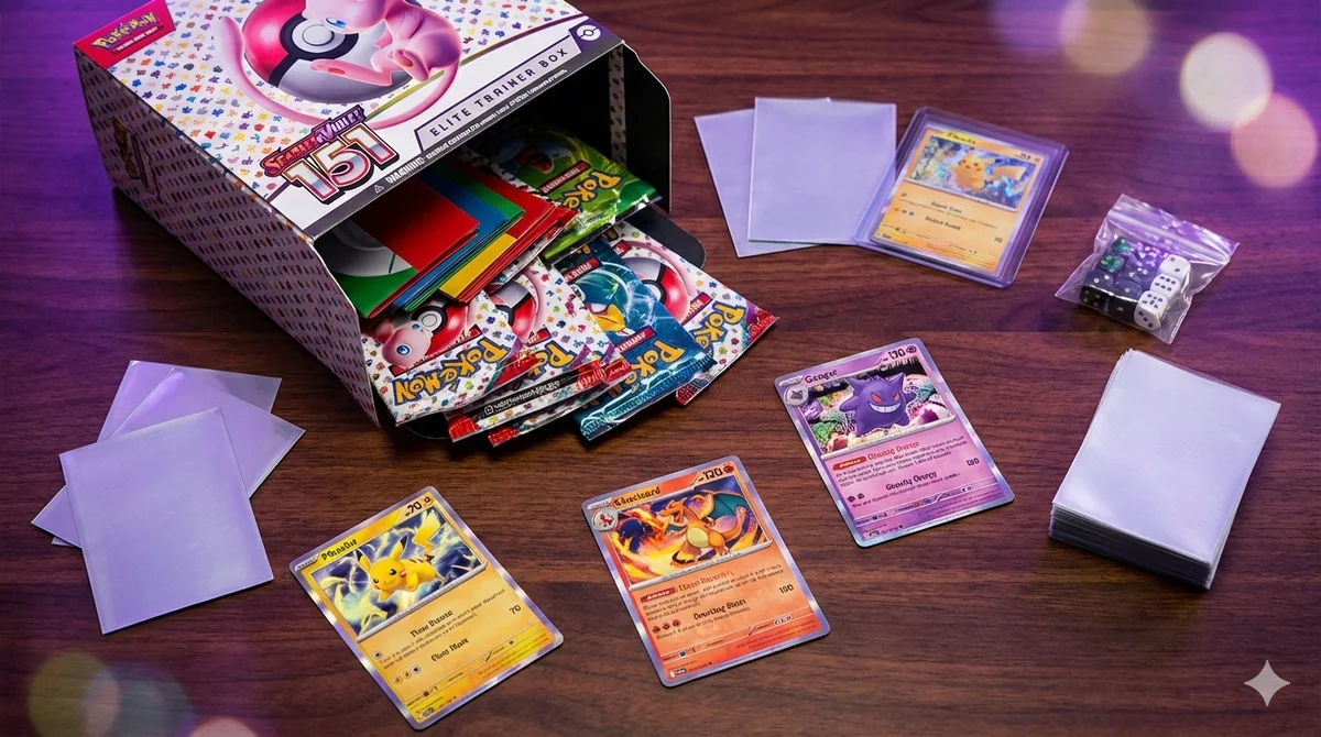 Beginner's guide to collecting Pokémon cards in 2026 featuring booster packs and rare cards