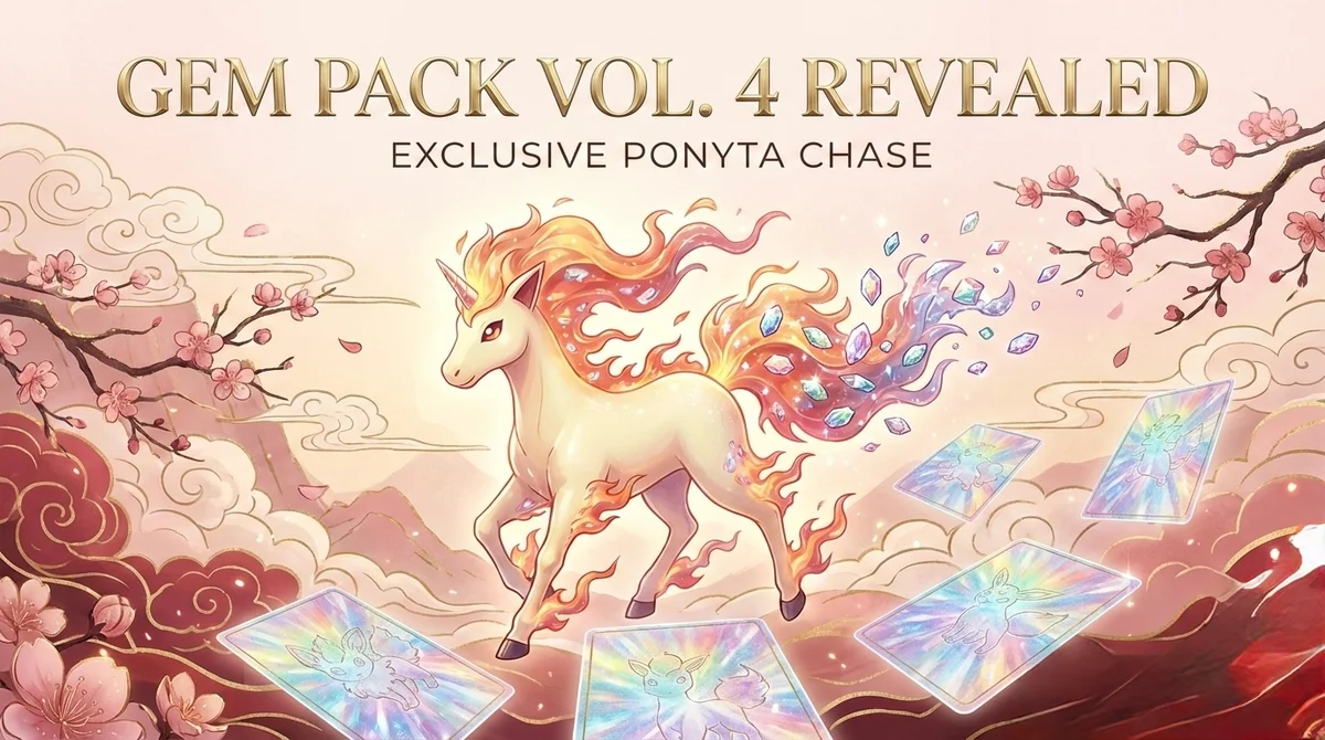Gem Pack Vol. 4 China Exclusive: Ponyta Illustration Rare Chase Card & Year of the Fire Horse (Feb 6, 2026)