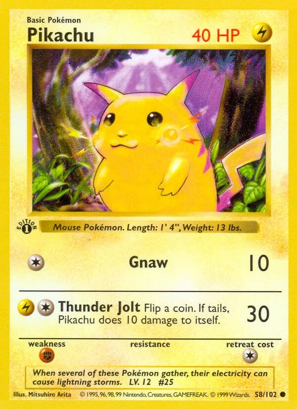 Pikachu Base Set — 30th Celebration Classic Collection reprint
