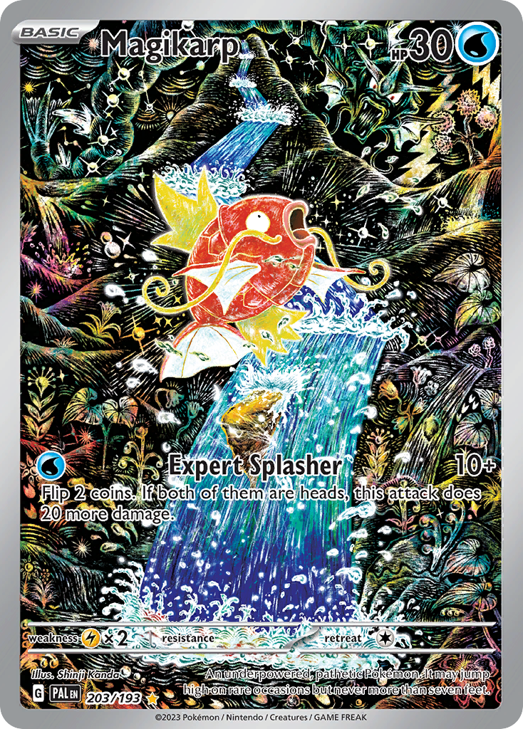 Magikarp Paldea Evolved Illustration Rare — 30th Celebration Classic Collection reprint