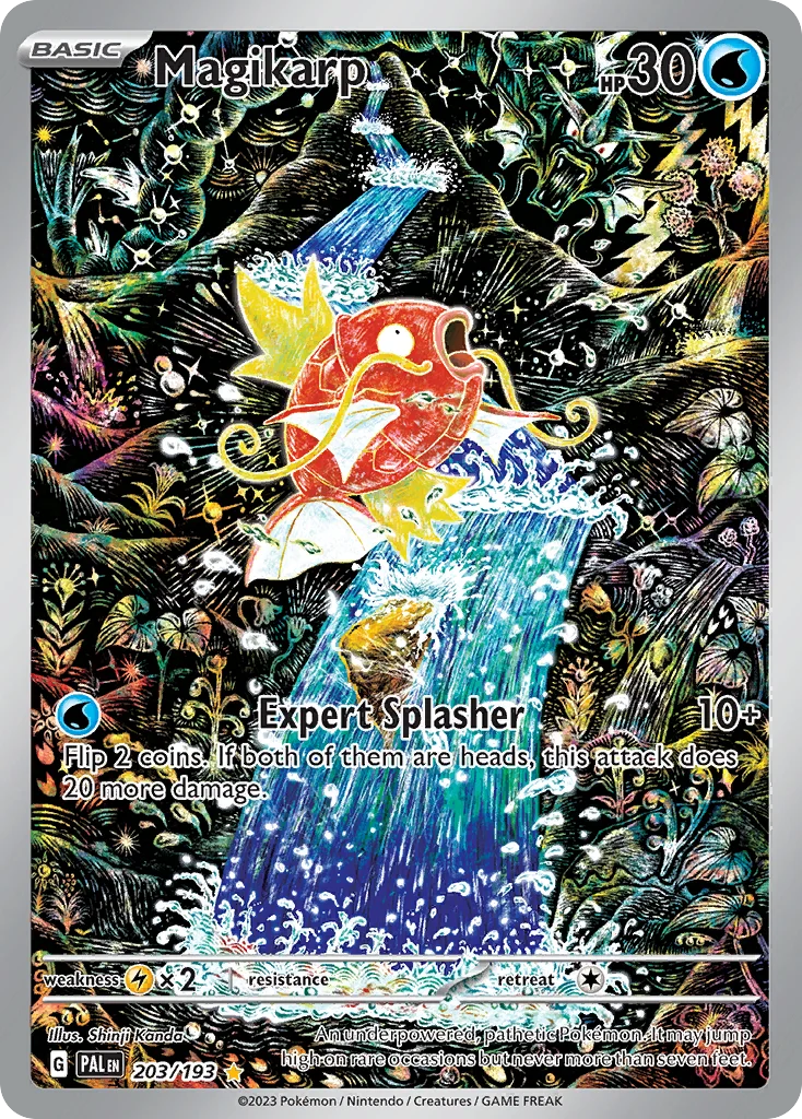 Magikarp Paldea Evolved Illustration Rare — 30th Celebration Classic Collection reprint