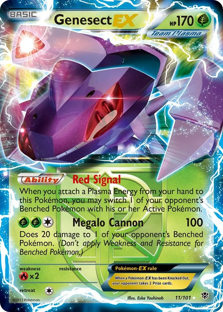 Genesect EX Plasma Blast — 30th Celebration Classic Collection reprint