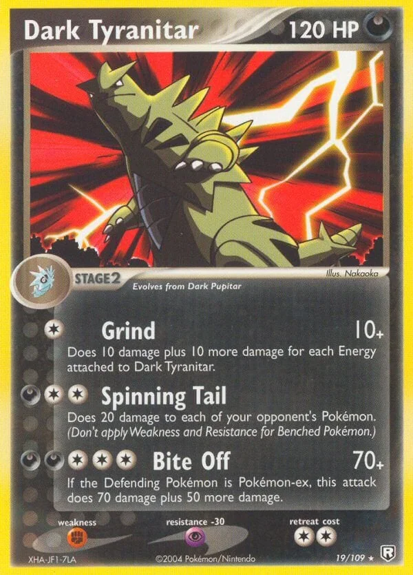 Dark Tyranitar EX Team Rocket Returns — 30th Celebration Classic Collection reprint