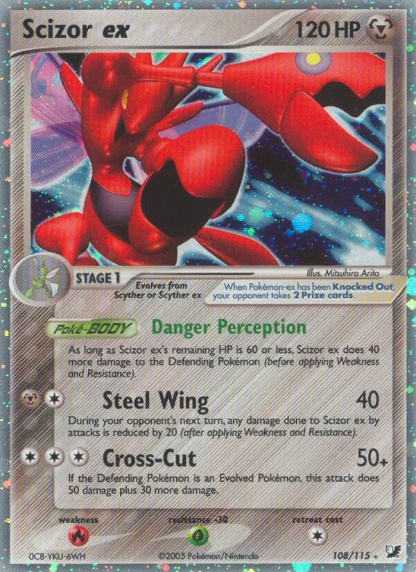 Scizor ex EX Unseen Forces — 30th Celebration Classic Collection reprint