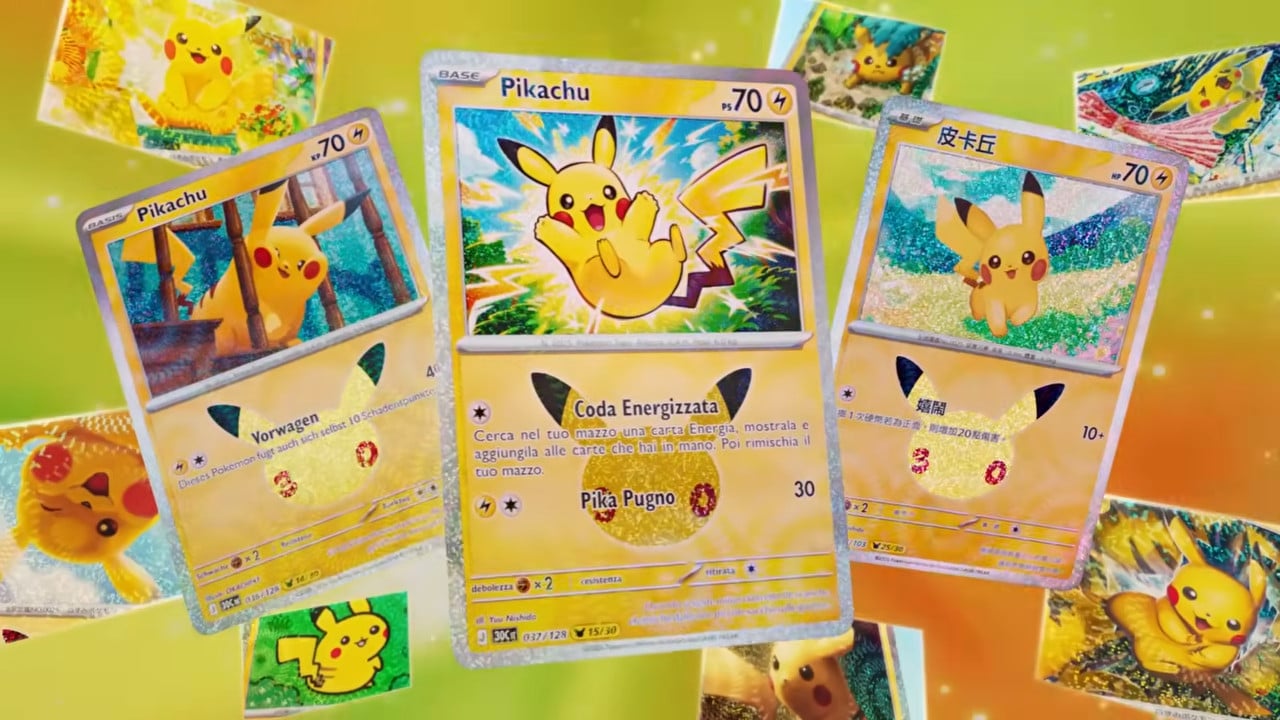 Pokémon TCG 30th Celebration set reveal — booster pack and card preview, September 2026.