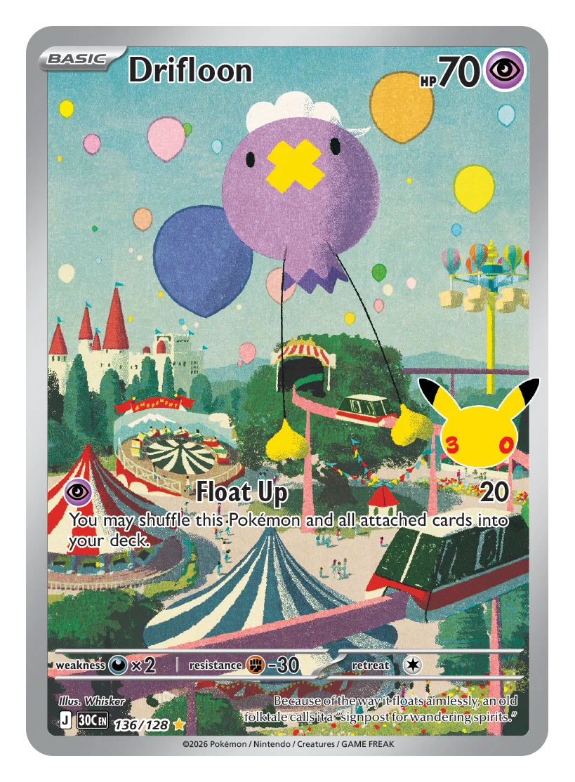Drifloon — 30th Celebration set card