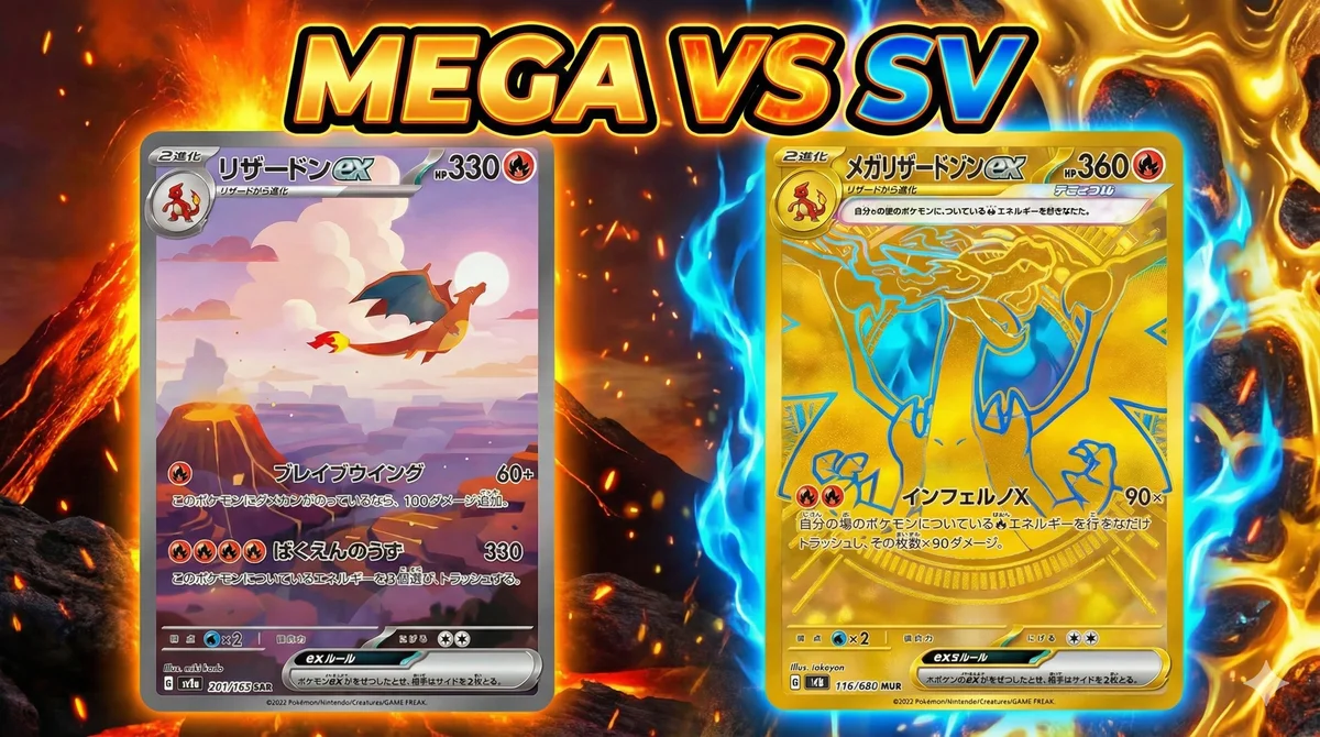 Scarlet & Violet vs Mega Evolution series investment performance comparison chart